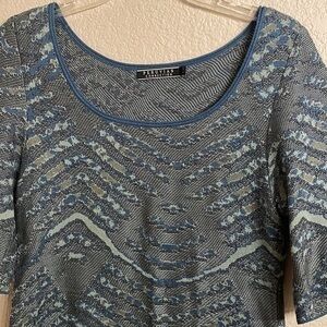 Peruvian connection top small blue green silver